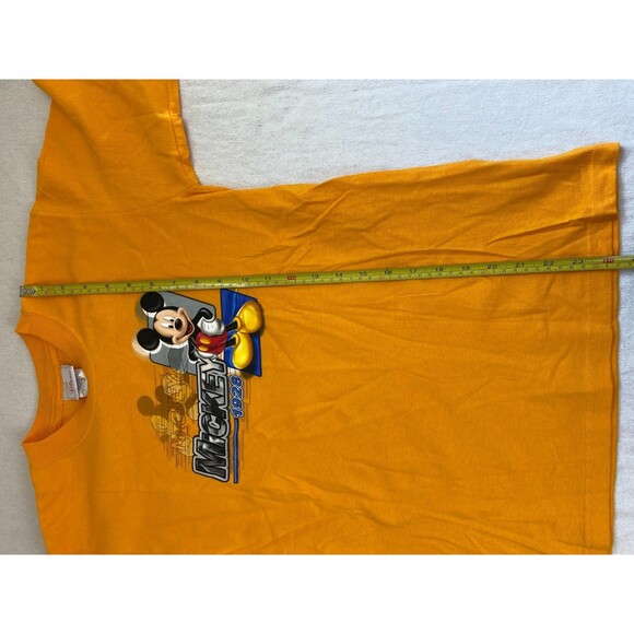 Disney Store Youth Kids Size M Mickey Mouse 1928 T Shirt Yellow Disney World - Picture 6 of 8